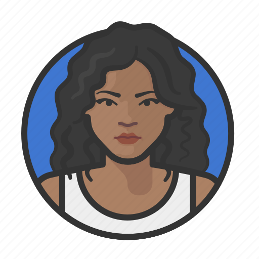 African, hair, wavy, woman icon - Download on Iconfinder