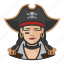 asian, avatar, pirate, woman 