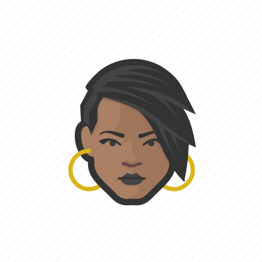 African, emo, goth, punk, woman icon - Download on Iconfinder