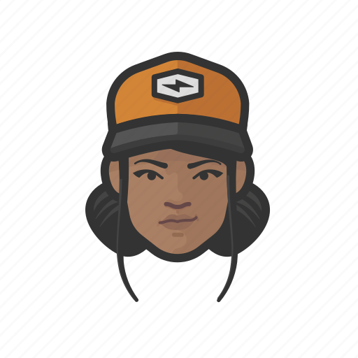 African, ballcap, woman icon - Download on Iconfinder