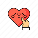 gender, equality, heart, lgbt