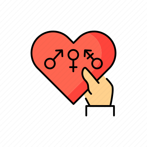 Gender, equality, heart, lgbt icon - Download on Iconfinder