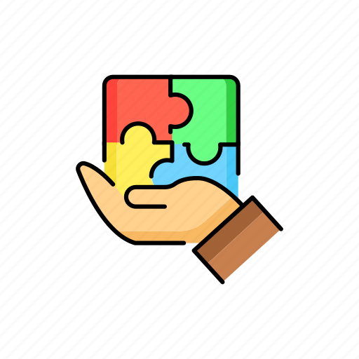 Puzzles, hand, problem, solving icon - Download on Iconfinder