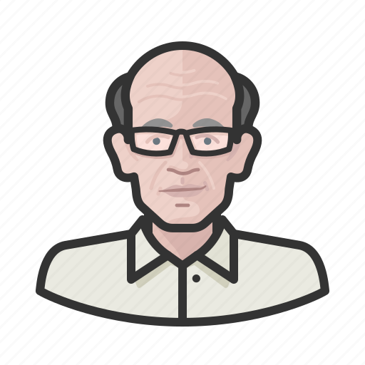 Aging, avatar, elderly, male, white icon - Download on Iconfinder