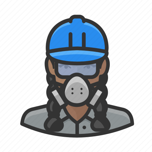 Asbestos, avatar, female, hardhat, woman, worker icon - Download on Iconfinder