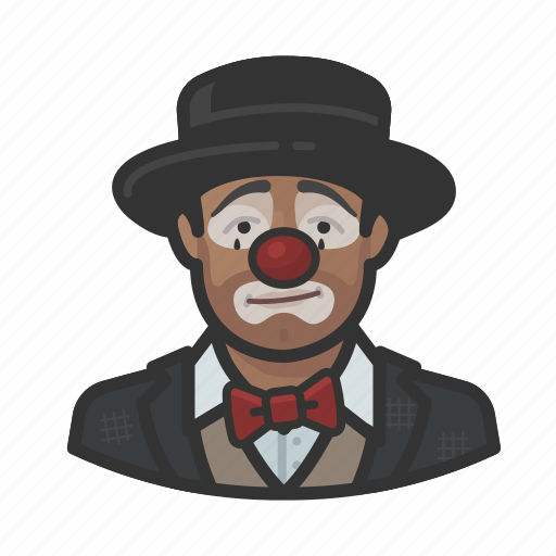 African, avatar, clown, hobo, man, sad icon - Download on Iconfinder