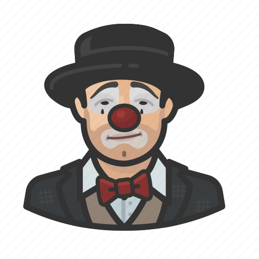 Asian, avatar, clown, hobo, man, sad icon - Download on Iconfinder