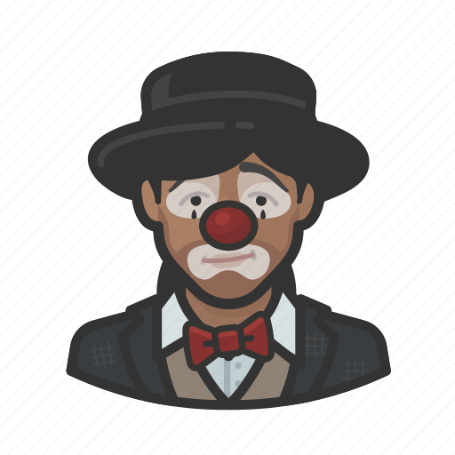 African, avatar, clown, hobo, sad, woman icon - Download on Iconfinder