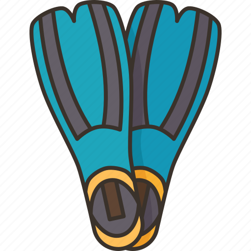 Flippers, dive, fins, scuba, swimming icon - Download on Iconfinder