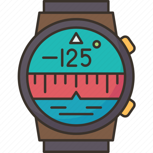 Watch, diving, indicator, monitor, gear icon - Download on Iconfinder