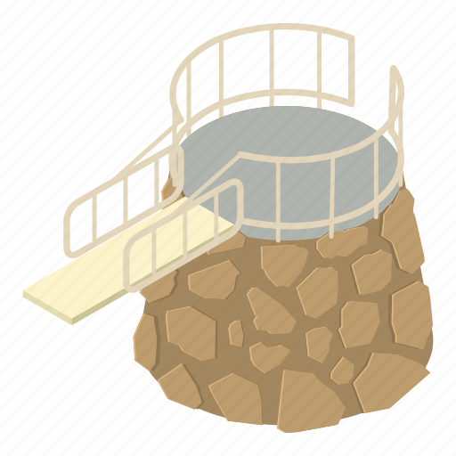 Aquapark, diving, isometric icon - Download on Iconfinder