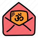 card, cover, diwali, envelope, greeting, om, wishes 