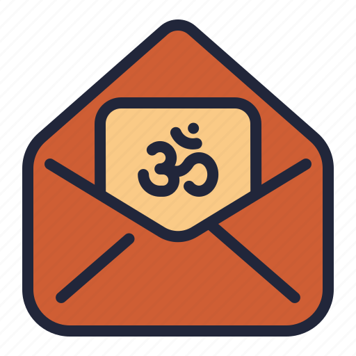 Card, cover, diwali, envelope, greeting, om, wishes icon - Download on Iconfinder