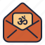 card, cover, diwali, envelope, greeting, om, wishes 