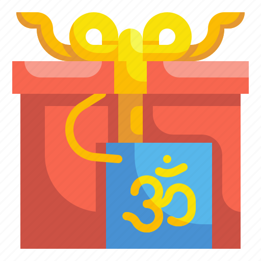 Box, diwali, gift, hinduism, present, reward, ribbon icon - Download on Iconfinder