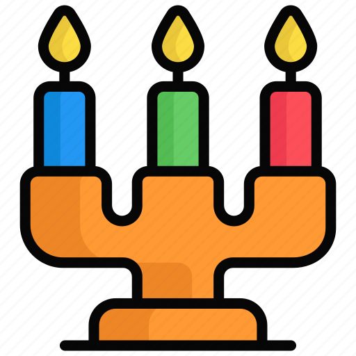 Candles, celebration, decoration, candle, light, traditional, lamp icon - Download on Iconfinder