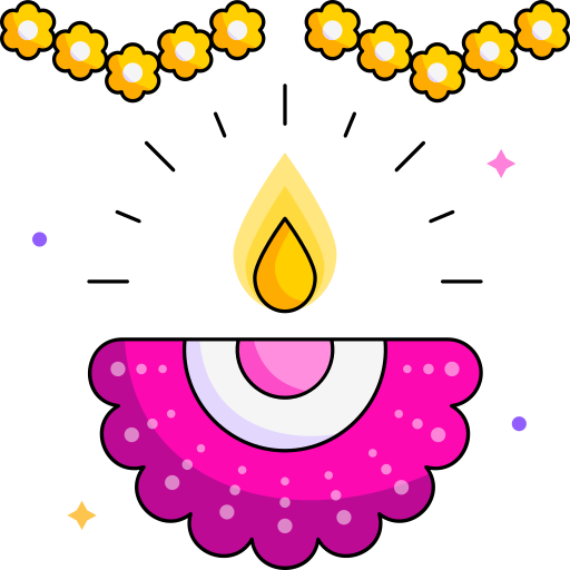 Lamp, diya, lights, hindu, religion, light icon - Free download