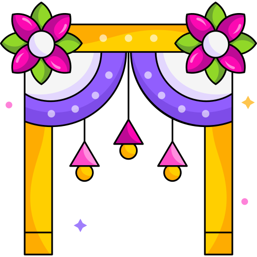 Flower, decoration, party, celebration, lights, diwali, deepavali icon - Free download