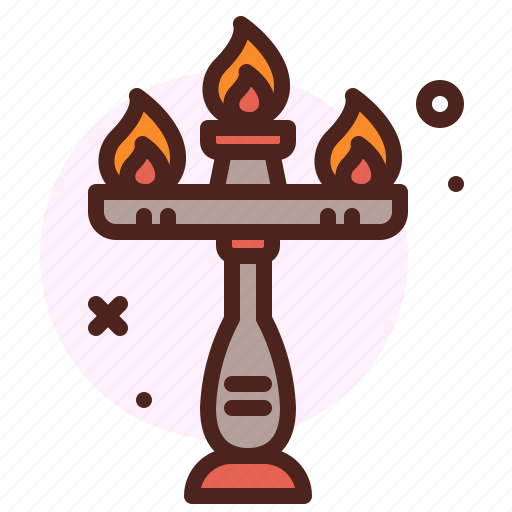 Candle, suport, holiday, light, hinduism, buddhism icon - Download on Iconfinder