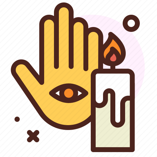 Hand, candle, holiday, light, hinduism, buddhism icon - Download on Iconfinder