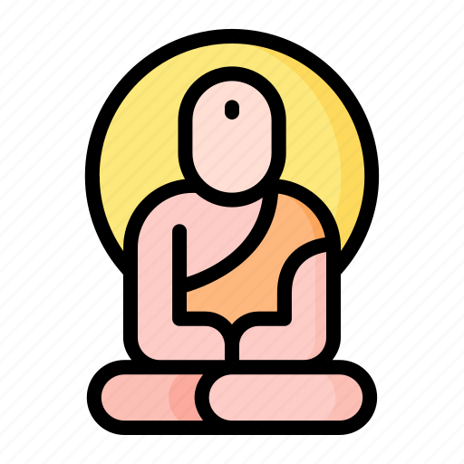 Buddha, india, landmark, statuemeditation, thailand icon - Download on Iconfinder