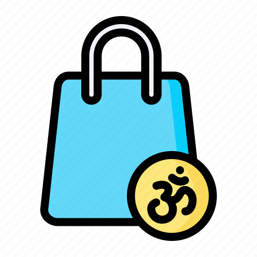 Shopping, bag, diwali, om, gift icon - Download on Iconfinder