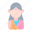 avatar, female, indian, people, user 