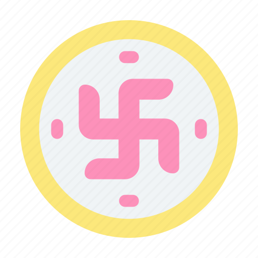 Swastika, hinduism, religion, india, cultures icon - Download on Iconfinder