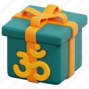 gift, box, diwali, present, surprise, birthday, cultures, 3d 