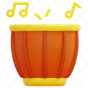 tabla, drum, india, percussion, instrument, musical, cultures, music, 3d 