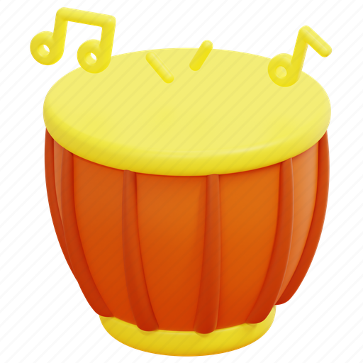 Tabla, drum, india, percussion, instrument, cultures, musical 3D illustration - Download on Iconfinder