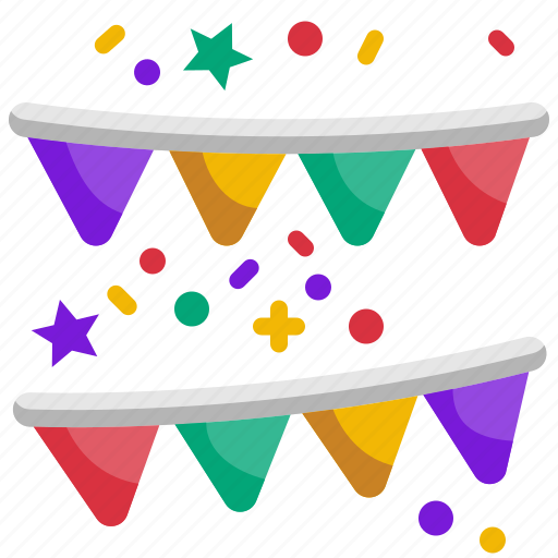 Decoraction, garland, fun, party, birthday, celebration, flags icon - Download on Iconfinder