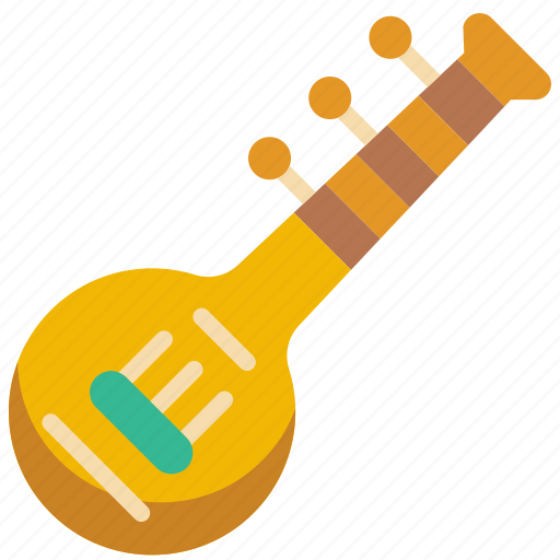 Sitar, cultures, music, string, instrument, orchestra, india icon - Download on Iconfinder