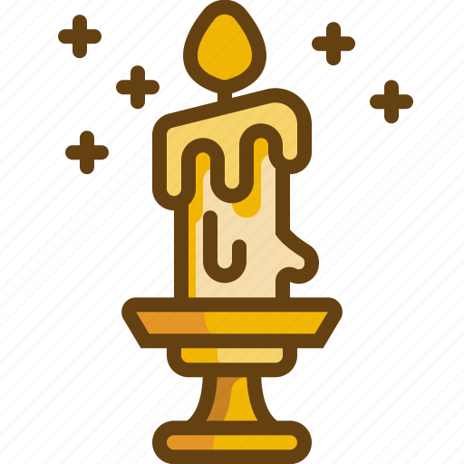 Candle, candelabra, miscellaneous, wellness, flame, tradition, cultures icon - Download on Iconfinder
