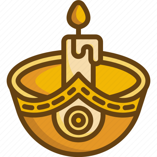 Diya, festivity, diwali, lamp, cultures, festival, hinduism icon - Download on Iconfinder