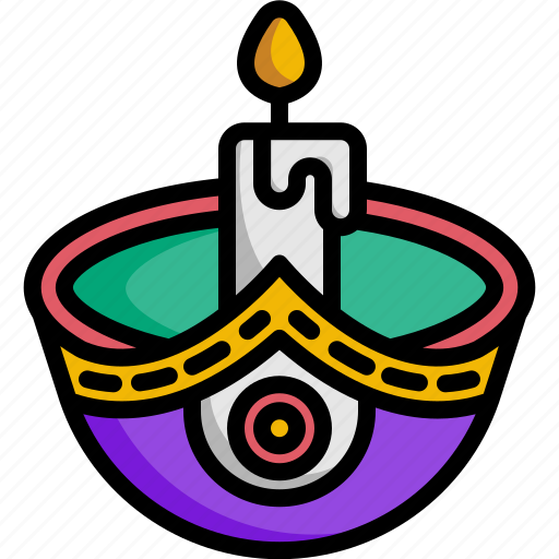 Diya, festivity, diwali, lamp, cultures, festival, hinduism icon - Download on Iconfinder