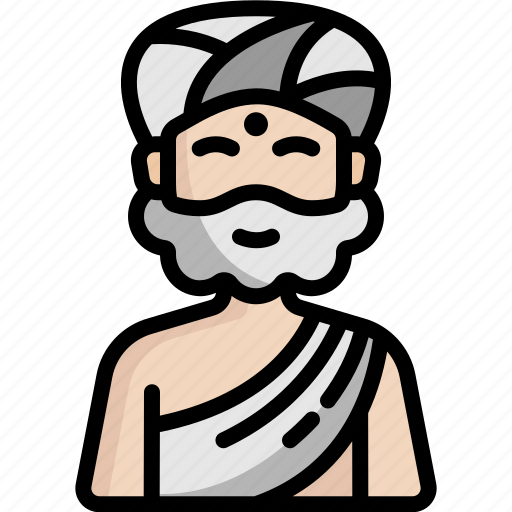 Guru, indian, meditation, profile, user, people, asian icon - Download on Iconfinder