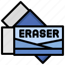 edit, erase, miscellaneous, clean, education, tools, eraser