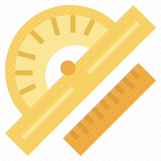Tools, school, material, protractor, construction, measuring, utensils icon - Download on Iconfinder