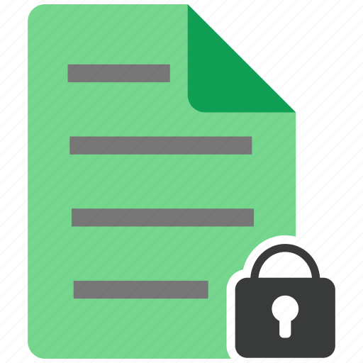 Archive, document, file, lock, note, save, guardar icon - Download on Iconfinder