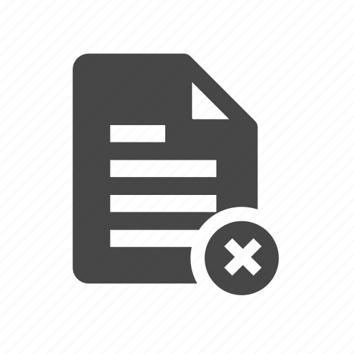 Delete, document, trash icon - Download on Iconfinder