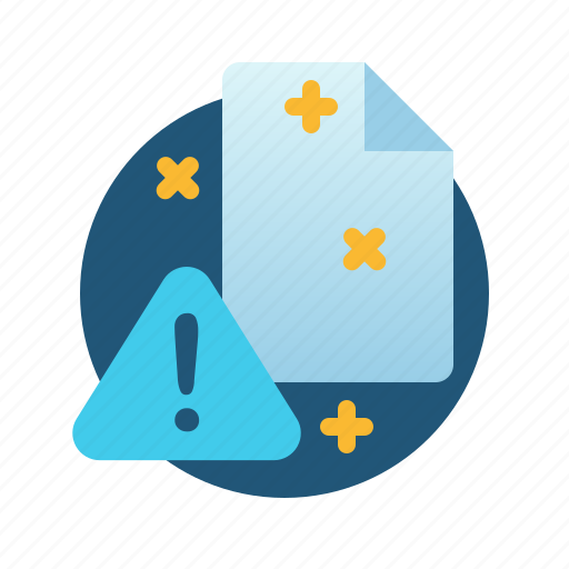 Document, file, report, warning icon - Download on Iconfinder