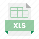 doc, document, excel, file, folder, xls 