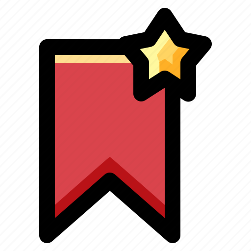 Book, bookmark, favorite, library, read, save, star icon - Download on Iconfinder