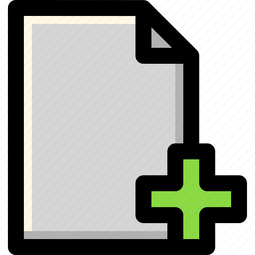 Add, document, file, new, page, paper, plus icon - Download on Iconfinder