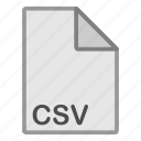 csv, document, extension, file, format, hovytech, type