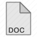 doc, document, extension, file, format, hovytech, type