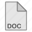 doc, document, extension, file, format, hovytech, type 