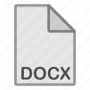 document, docx, extension, file, format, hovytech, type