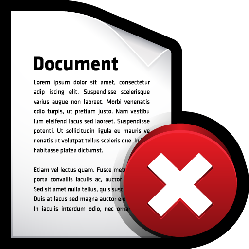 Delete, document icon - Free download on Iconfinder